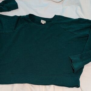 J. Crew Women's Crewneck Sweater in Rich Emerald Deep Green
